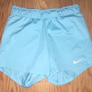 Nike blue running shorts